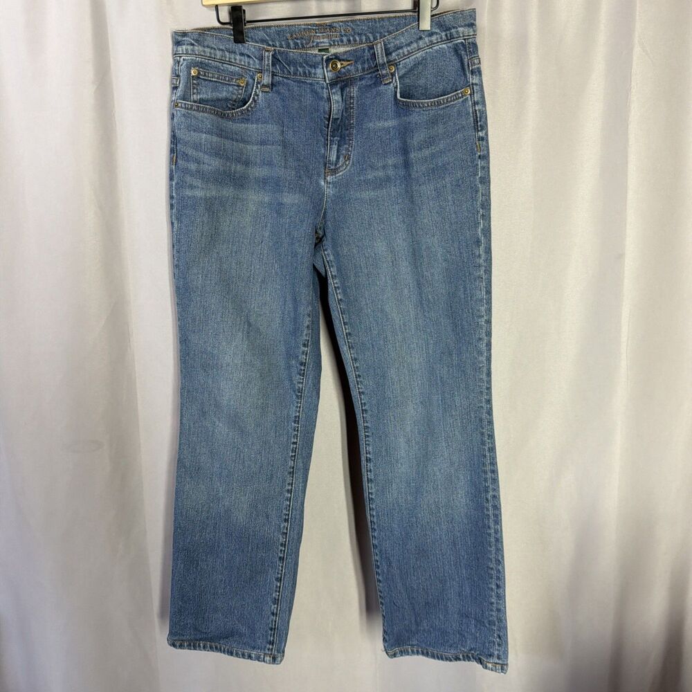 Ralph Lauren Jeans Co Premium Womens Jean Sz 12 Medium Wash Classic Straight Leg